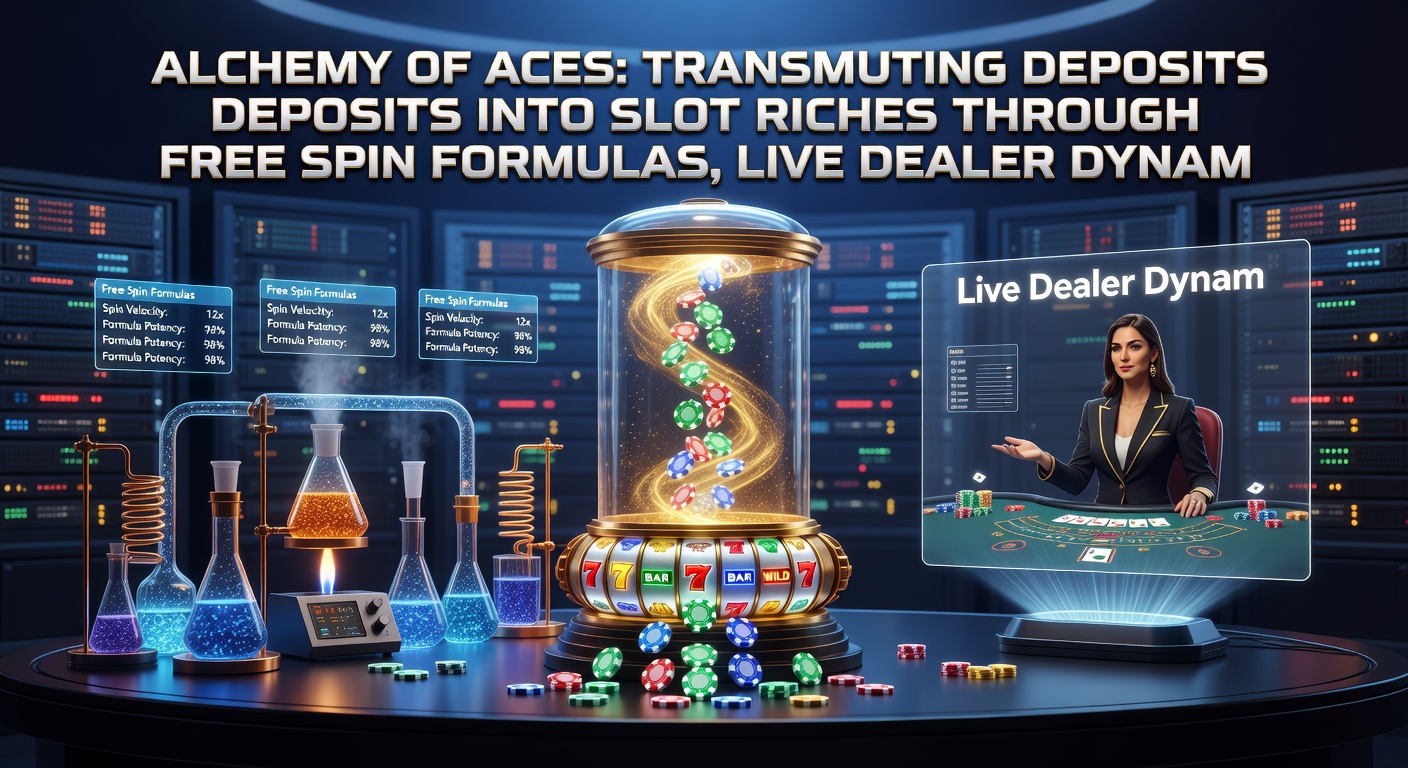 Dynamic scene of live dealer at a blackjack table interacting with slot symbols and VIP badges, evoking blended casino alchemy