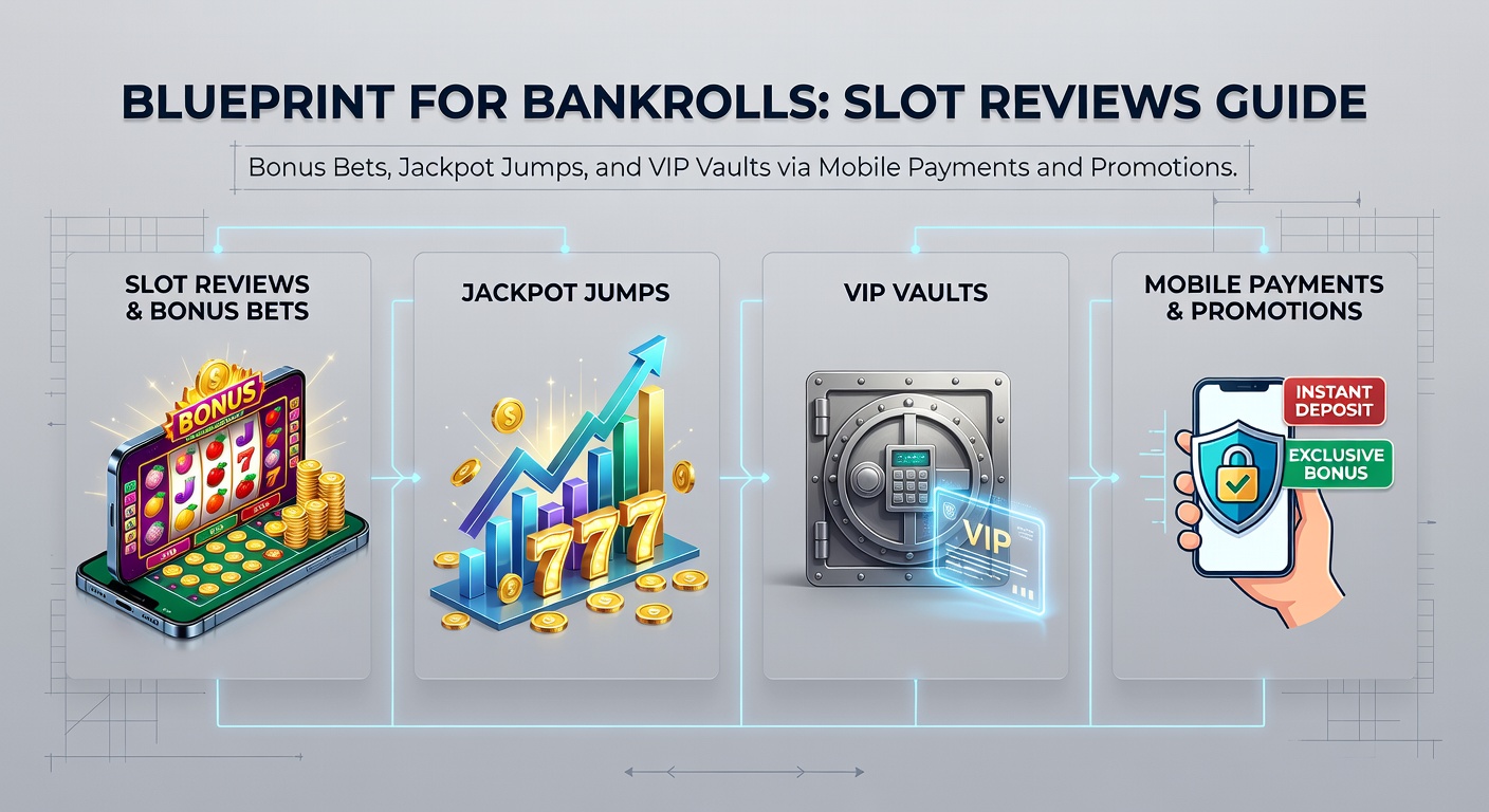 Vibrant slot machine display showing cascading reels and glowing jackpot counters amid mobile payment icons and promotional banners