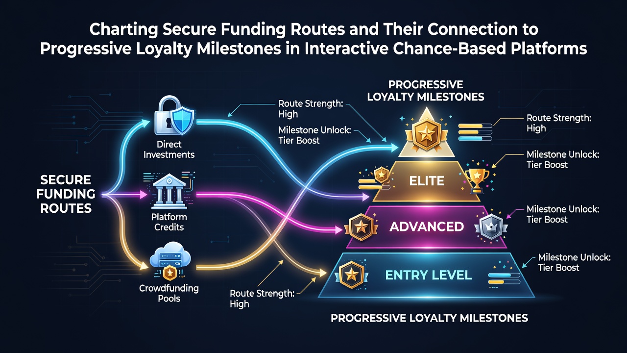 Illustration of secure digital payment pathways linking to loyalty progression in chance-based platforms