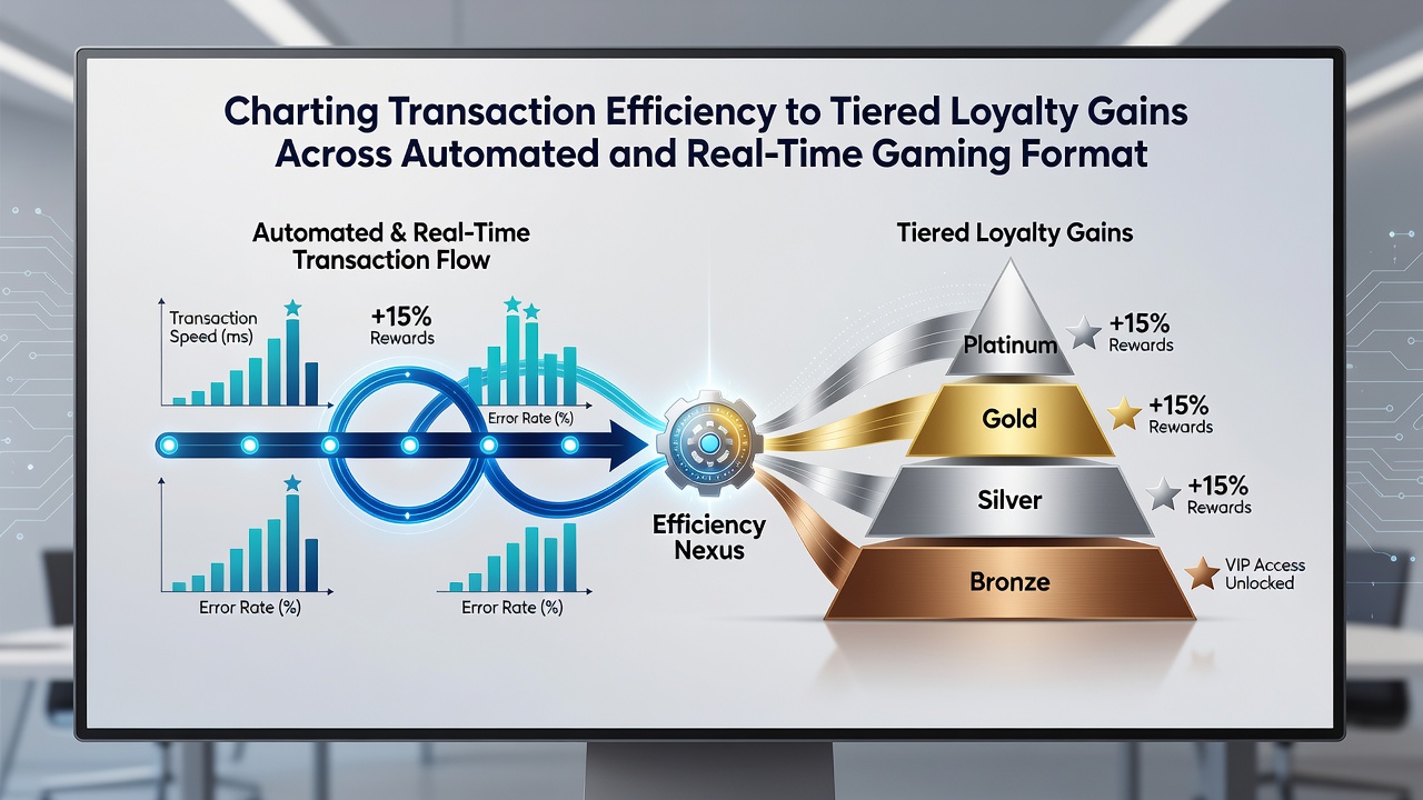 Diagram illustrating loyalty tier progression from automated transactions into synchronized live dealer environments