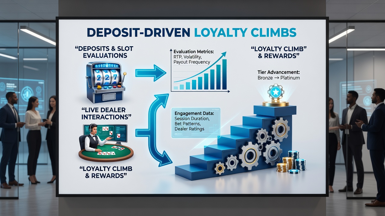 Live dealer table interface displaying real-time loyalty point updates during active sessions