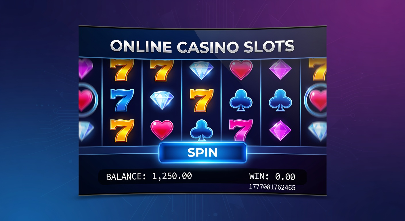 Vibrant digital slot reels spinning with colorful symbols against a modern casino backdrop, illustrating the dynamic world of online slots