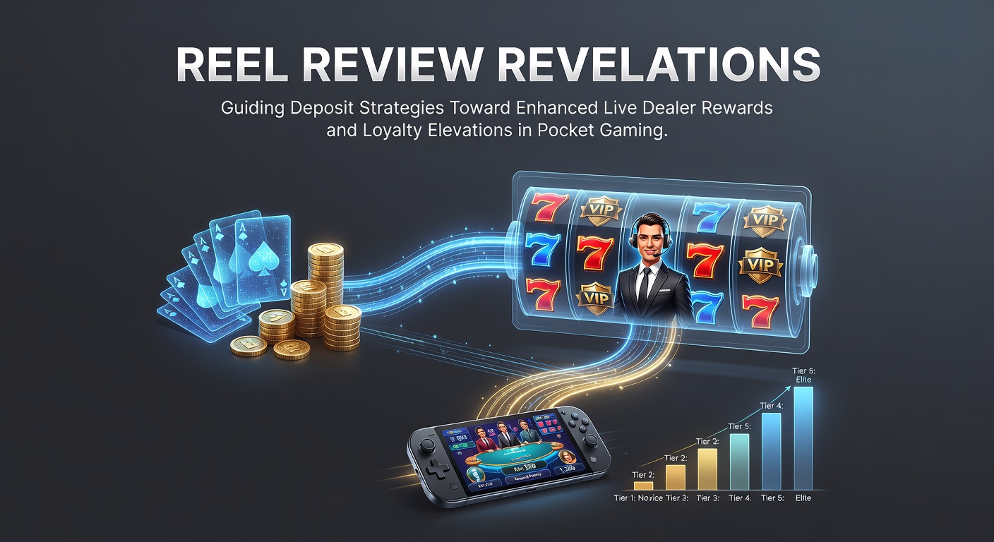 Mobile gaming interface showing deposit options linked to live dealer tables and loyalty tracking