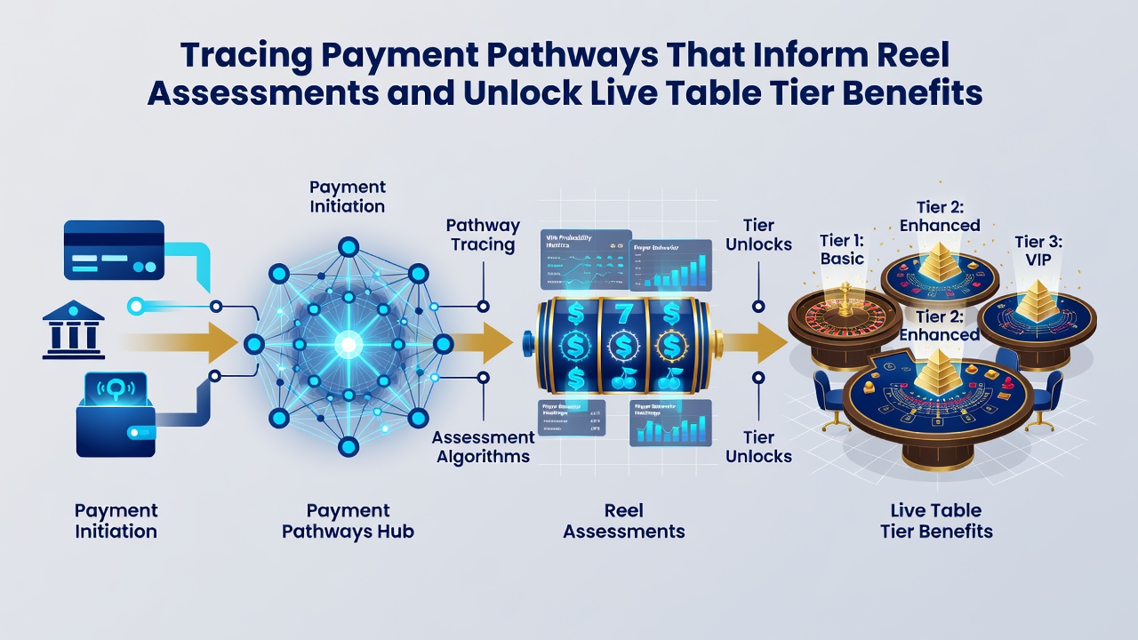 Flowchart illustrating how deposit records trigger reel assessment updates and subsequent live table tier reward activations